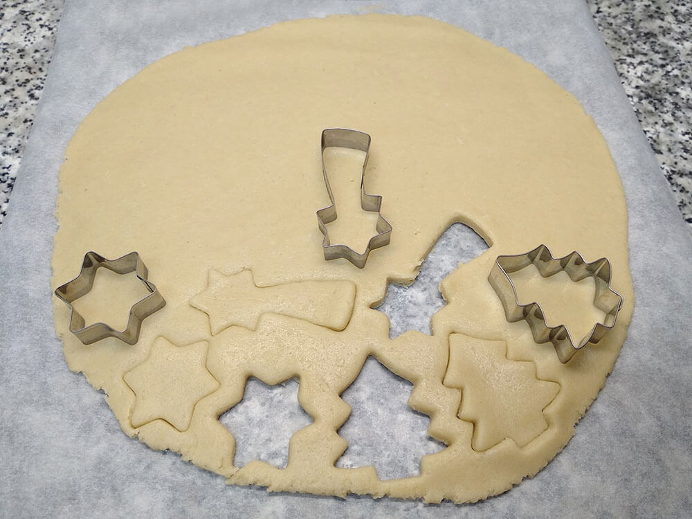 Galletas crudas.
