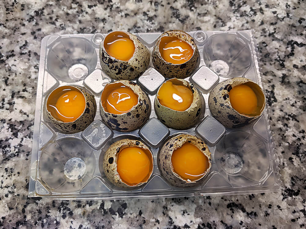 Huevos de codorniz.