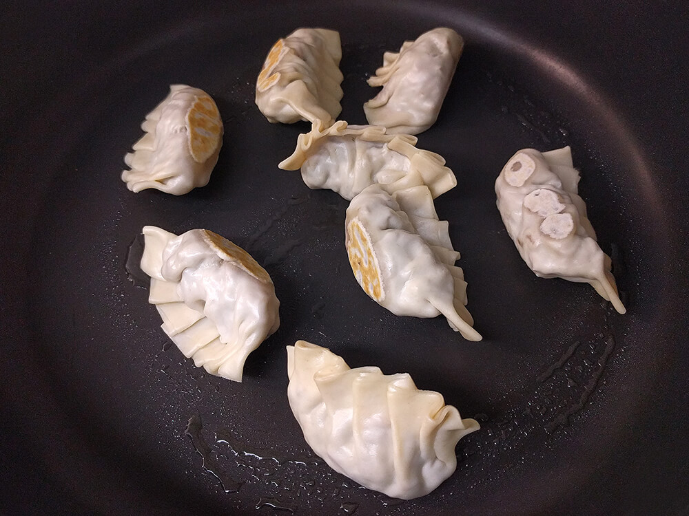 Gyozas al vapor