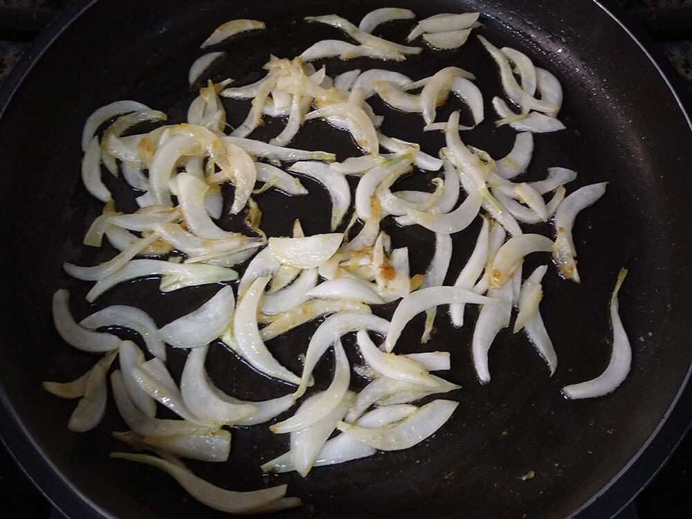 Cebolla frita.