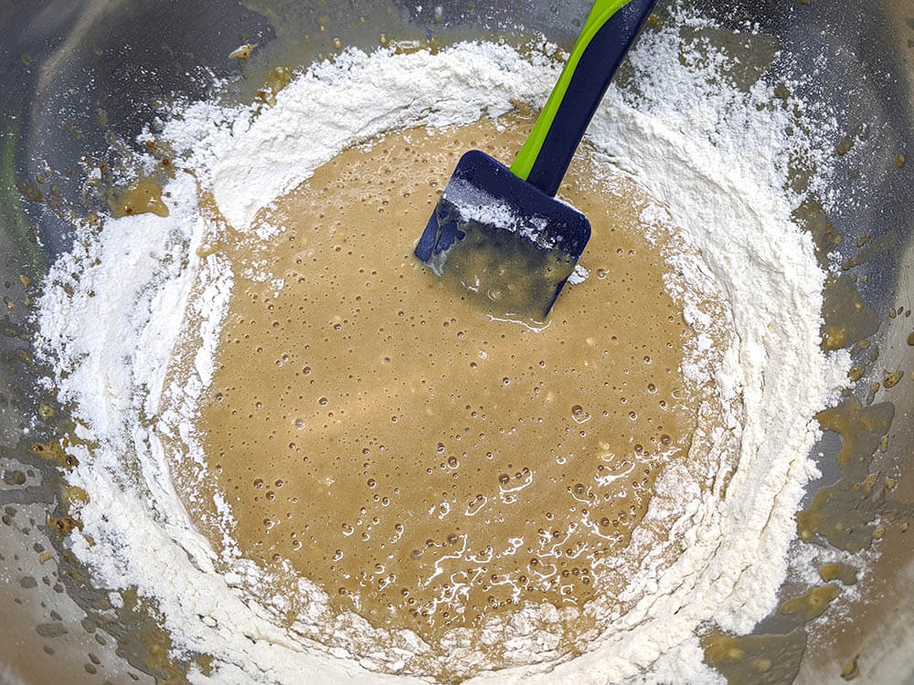 Masa de magdalena.