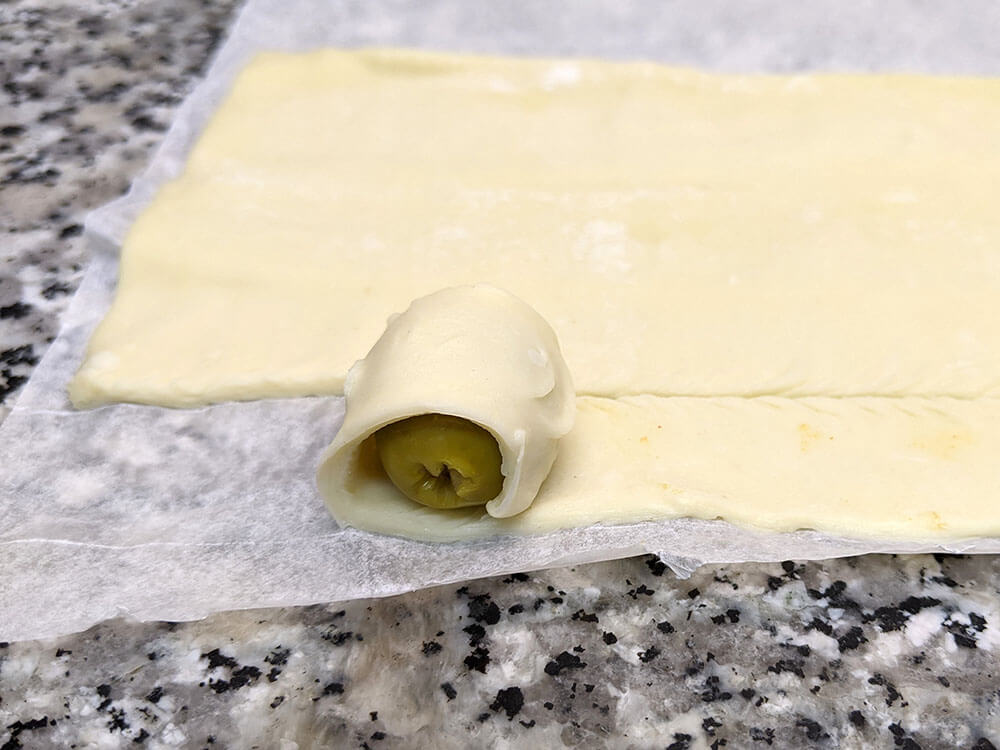 Hojaldre de oliva.