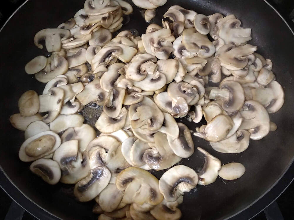 Champiñones salteados.