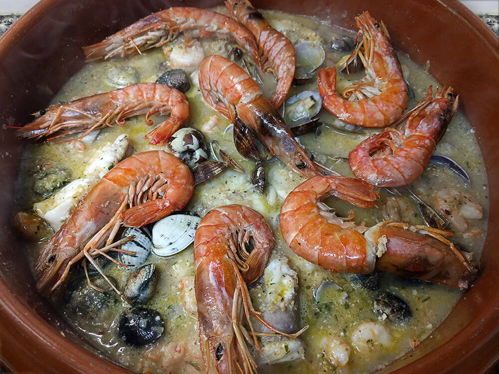 Cazuela de rape.