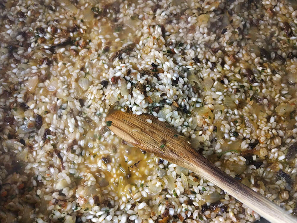 Risotto de ceps.