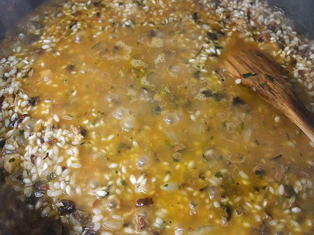 Risotto de ceps.
