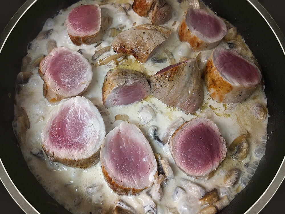Solomillo en salsa