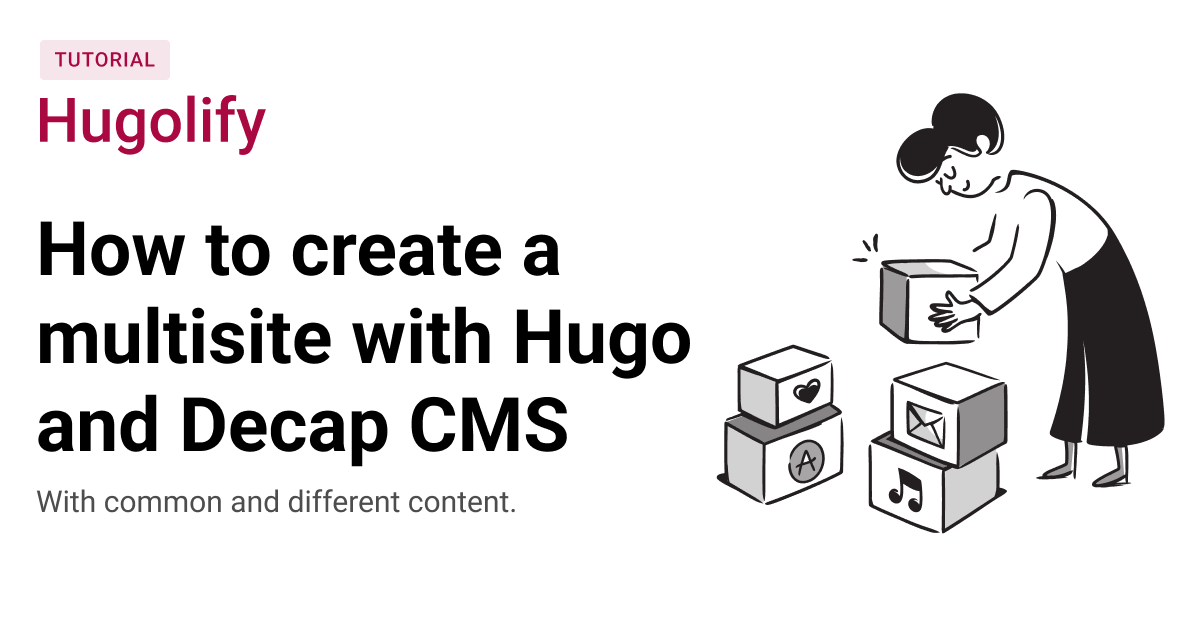 How to create a multisite with Hugo and Decap CMS using Hugolify