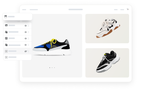 Capture d’écran du module d’édition de Shopify