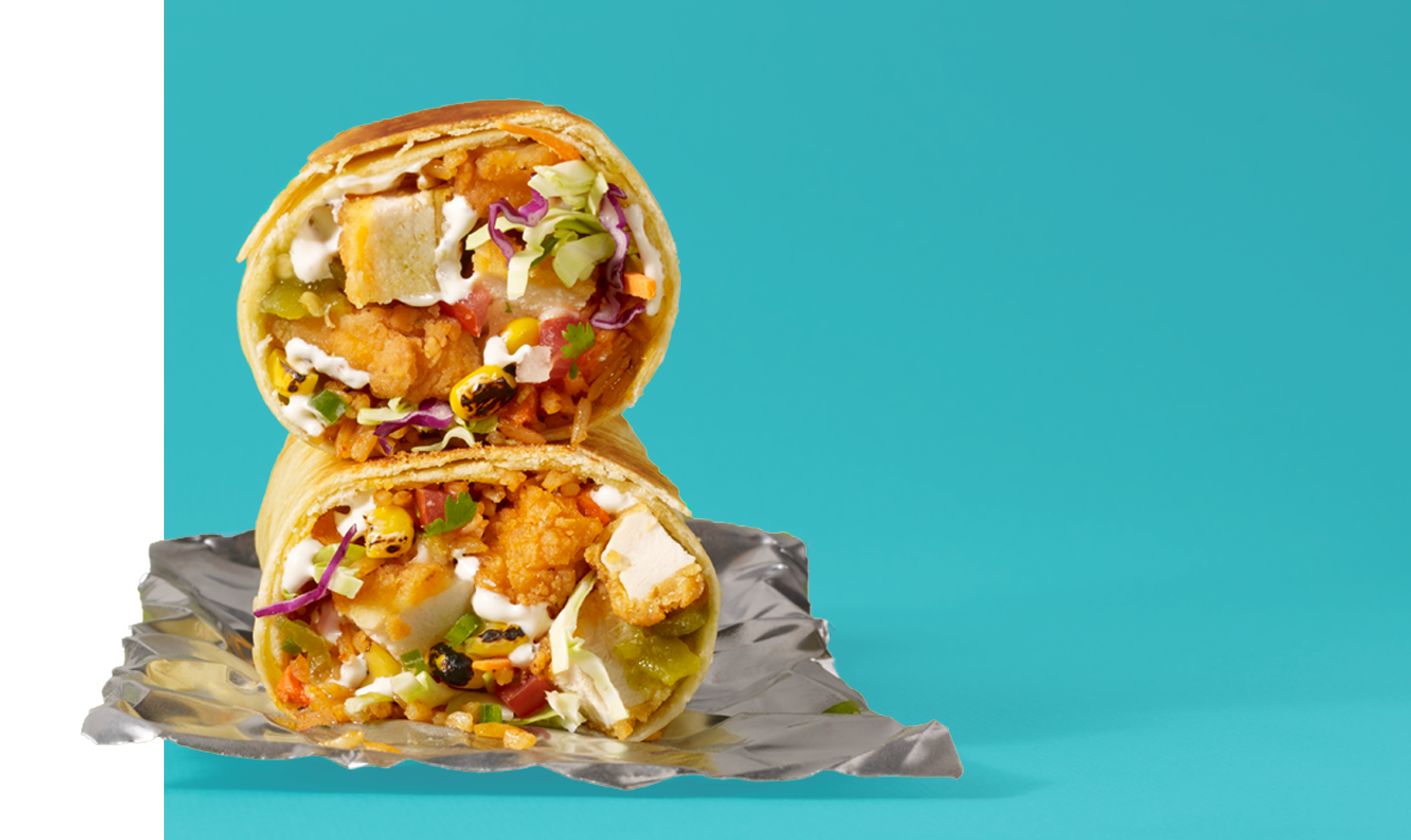 Fried Chicken Picnic Burrito