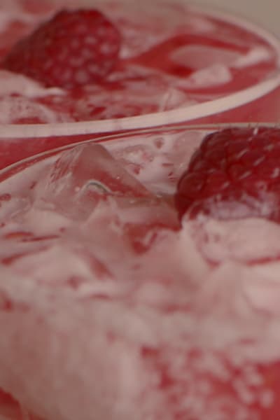 Two of Uncle Julio's Raspberry Margaritas
