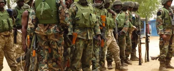 Nigerian Soldiers with AK-47