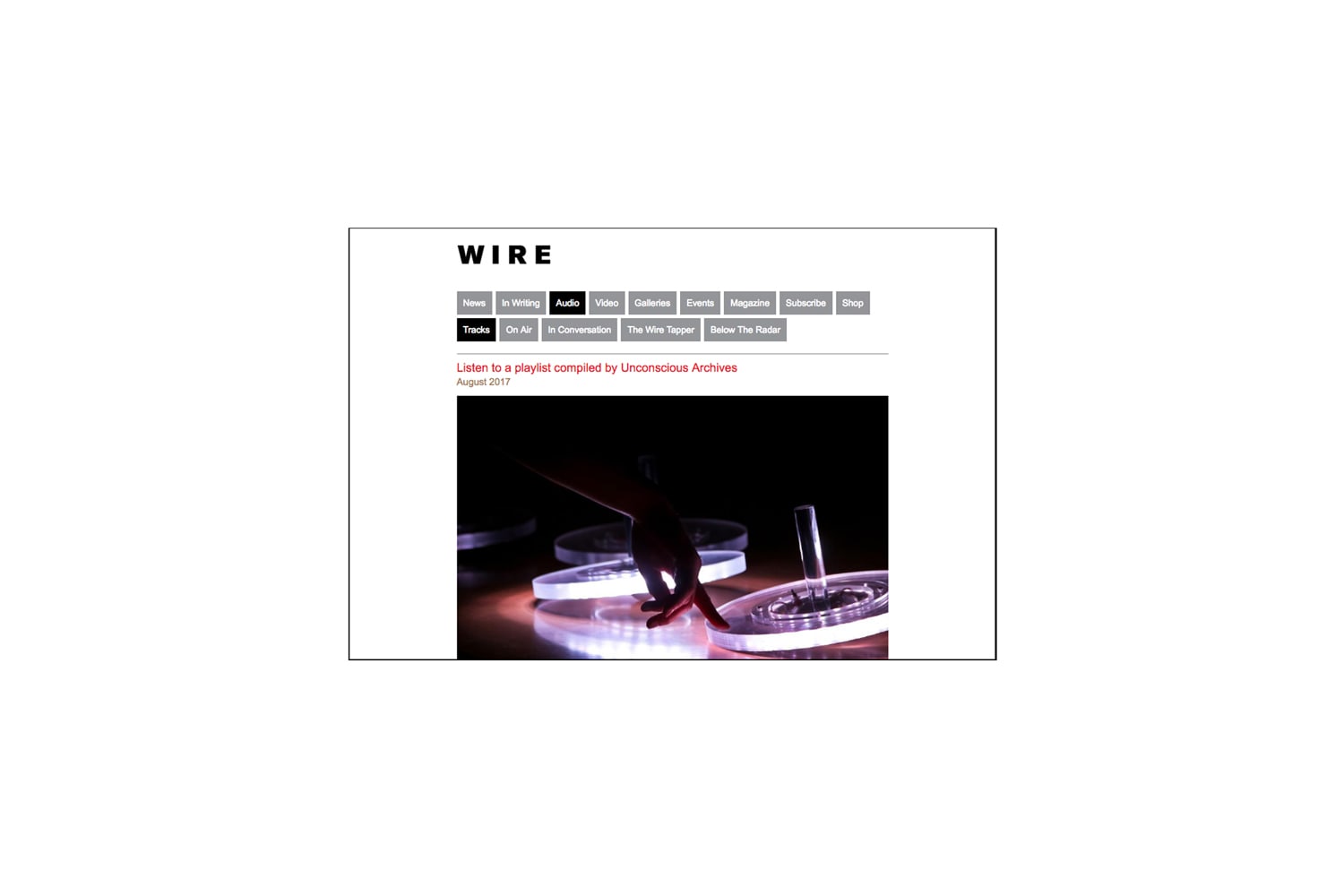 The Wire UA2017 festival play list