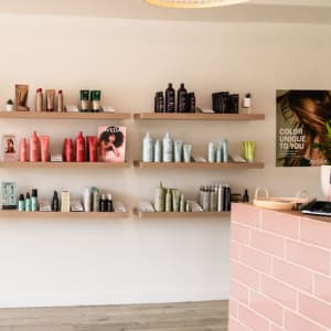 Wide picture of all aveda products