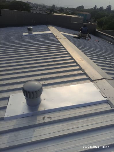 Pemasangan Ventilasi Turbin