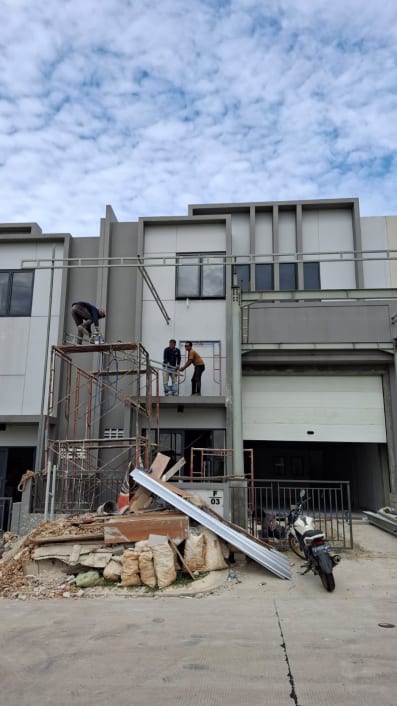 Pembuatan Canopy Gudang