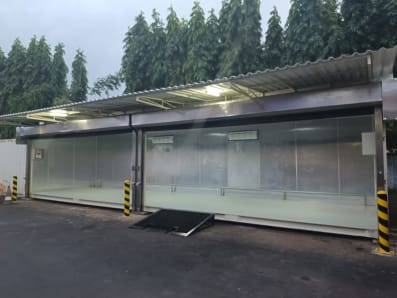 Pembuatan Container Stock Bahan AICA INDONESIA