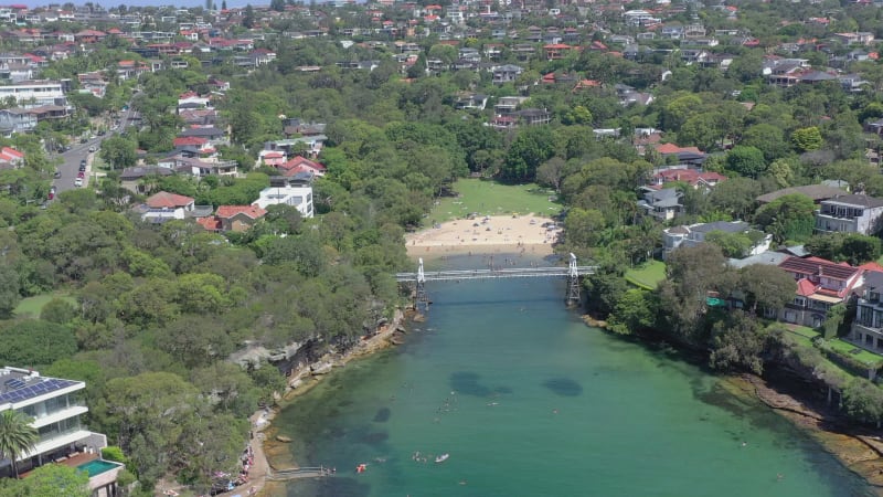 Parsley Bay Beach and Bridge a Secluded Beach in the Affluent Sydney Suburbs