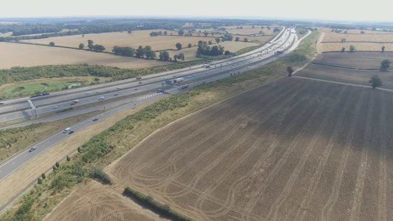 Motorway Junction on a Sunny Day