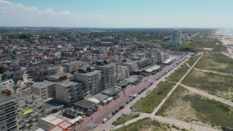 Boulevard and beach Noordwijk, Netherlands