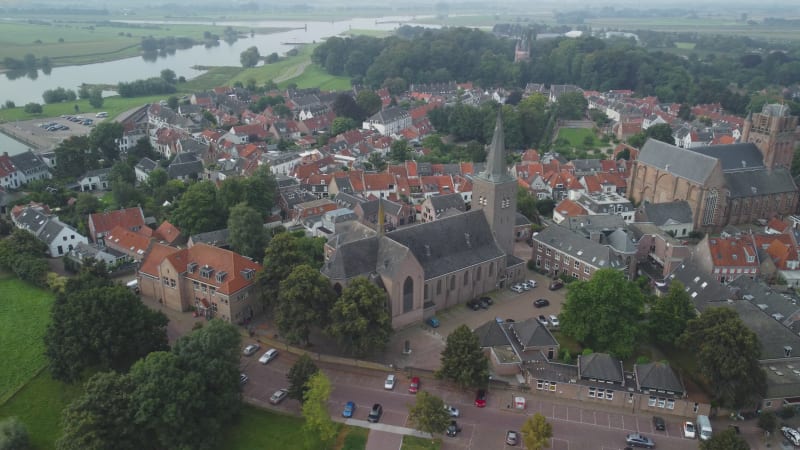 The Grote Kerk and Prinsenhuis Church in Wijk Bij Duurstede, the Netherlands.