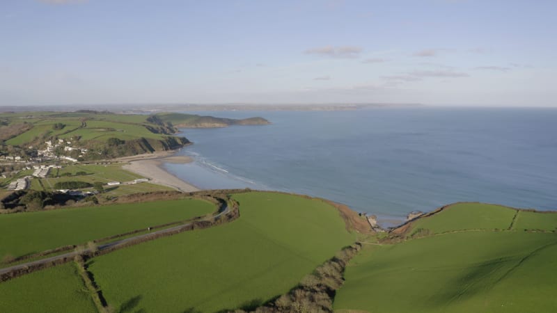 The Picturesque Aerial Views of the Cornish Coastline in the UK