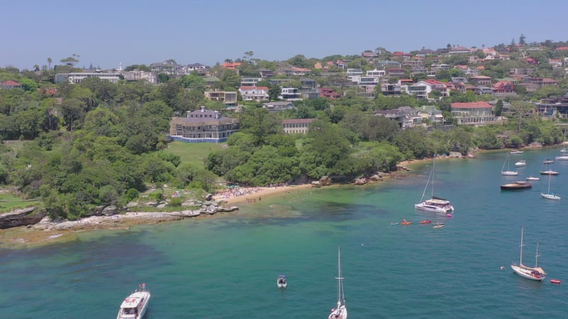 Milk Beach A Popular Swimming Spot in Sydney Harbour during the Summer