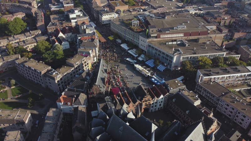 The Grote Markt (or big market) in Nijmegen City, Gelderland Province, Netherlands.