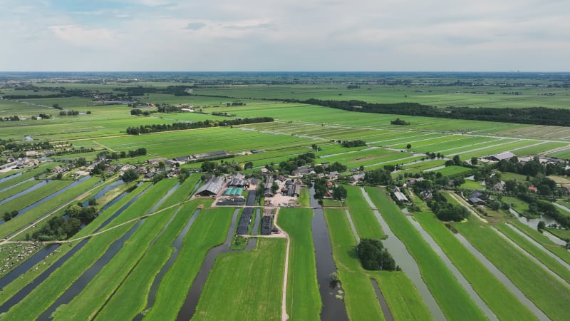 Agricultural Scenery in Krimpenerwaard, Netherlands