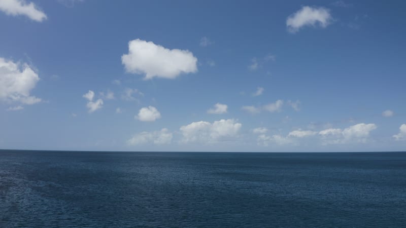 Aerial View of Ocean Transition in Curacao