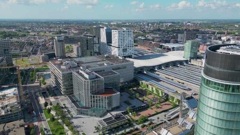 Office buildings and central station Utrecht