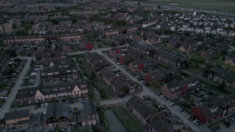 Aerial Perspective of Houten Residential District