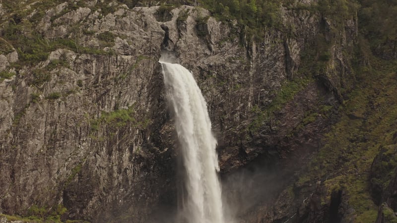 Manafossen waterfall in Norway.