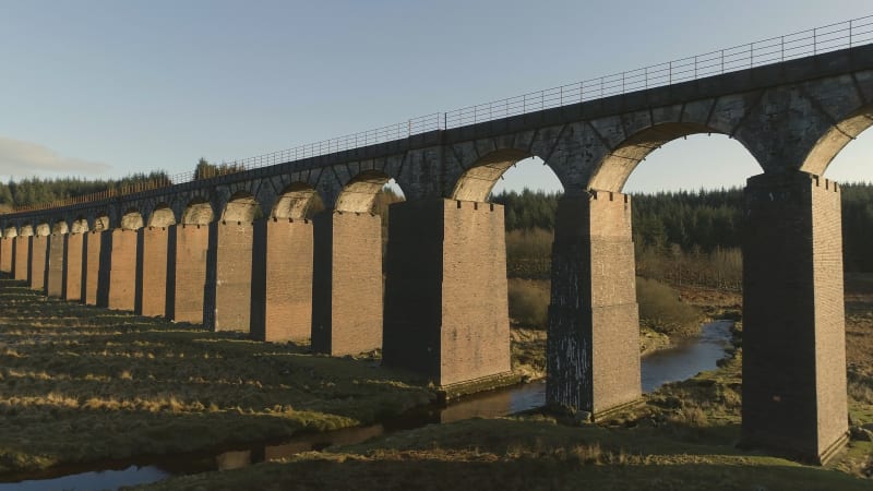 Old Viaduct in Fleet Western Scotland