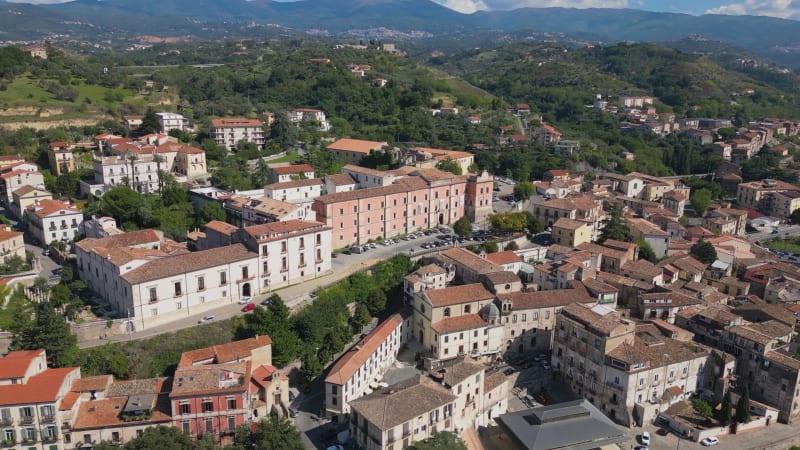 Old city center of Cosenza, Calabria in Italy