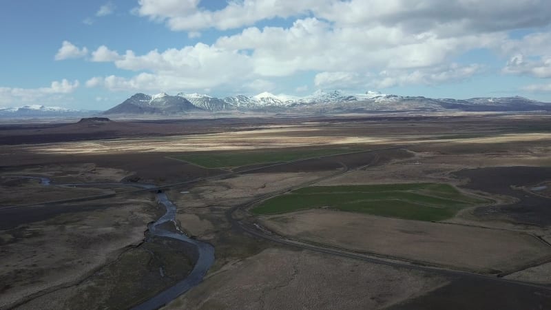 Fields in Iceland