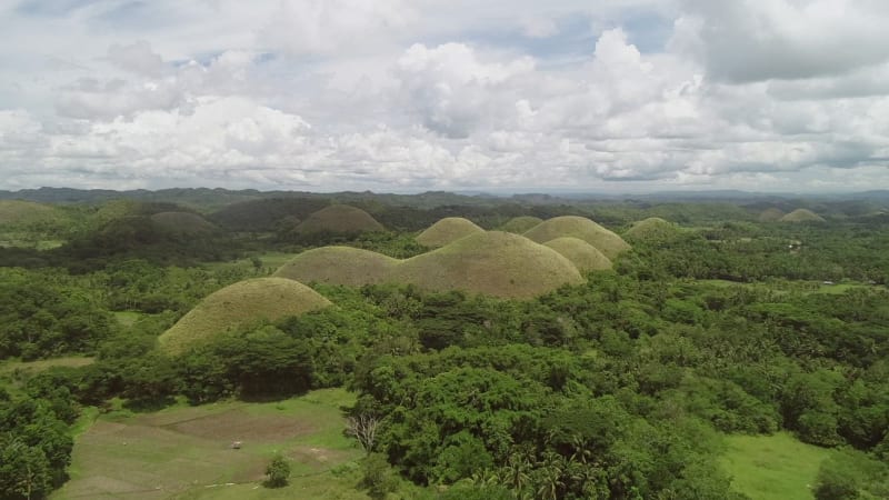 Aerial view of Chocolate Hills Complex.