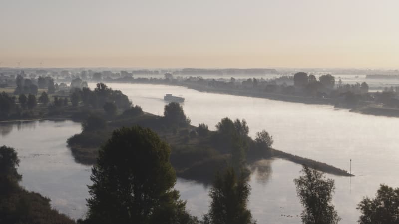 Foggy Dawn in Krimpenerwaard, The Netherlands