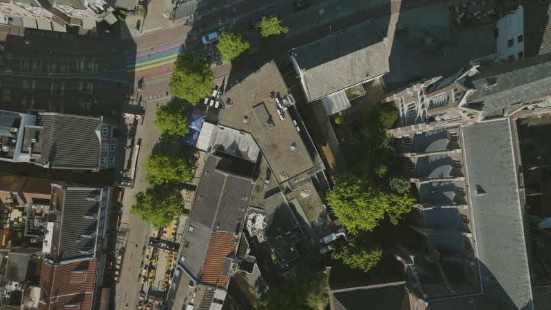 Aerial View of Tilburg City Center