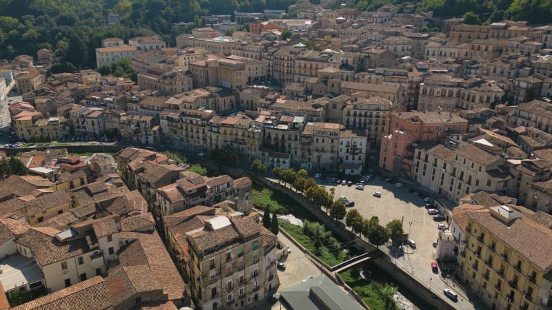 Old city center of Cosenza, Calabria in Italy