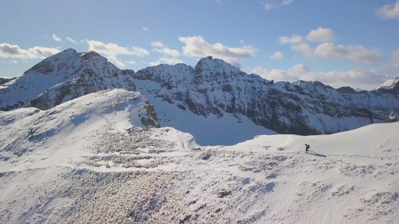 Aerial View of Hiking in Ticino.