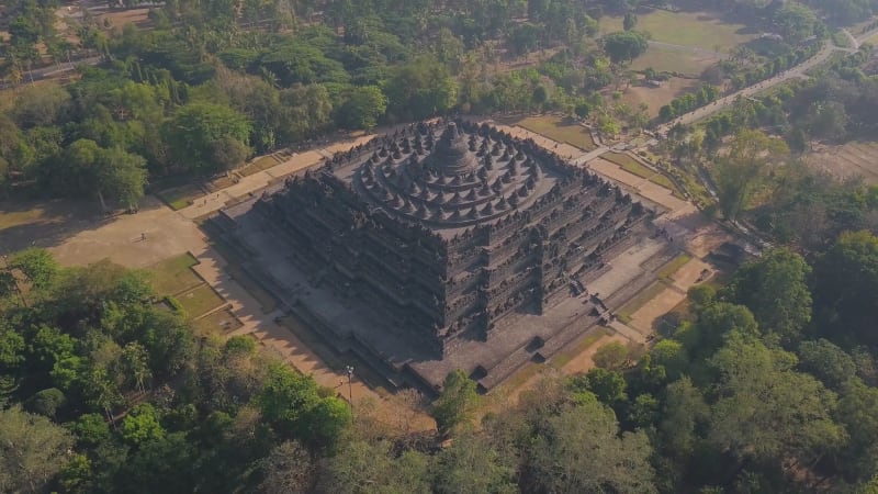 Aerial view of Magelang, Java Central