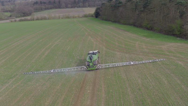 Farmland Being Sprayed With Controversial Glyphosate Herbicide