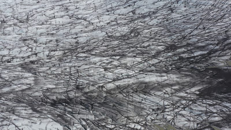 Aerial view of Mýrdalsjökull glacier