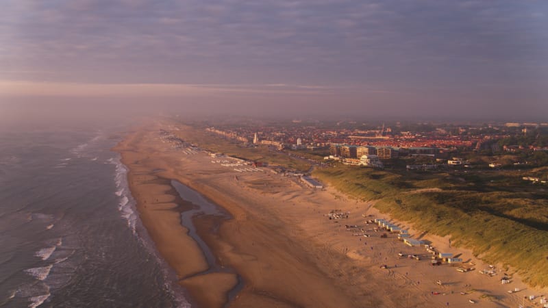 Dusk Descends on Katwijk aan Zee, Netherlands