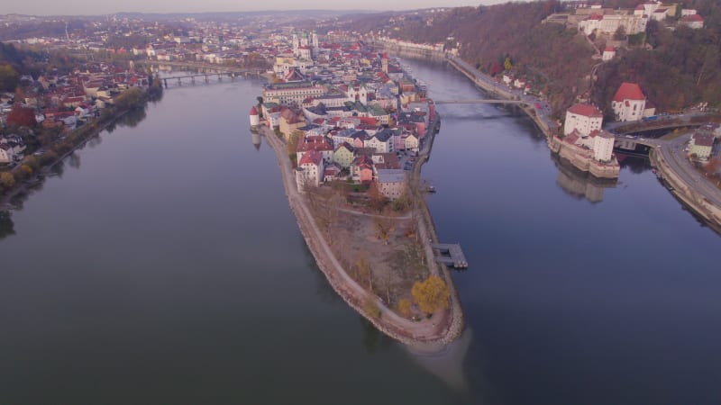 Passau A City in Germany Which Sits on Three Rivers