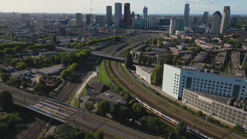 Den Haag Skyline and Railways