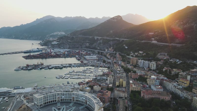 View of Salerno, Campania, Italy.