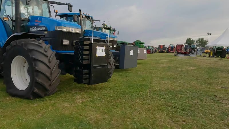 Tractor Pulling Event Preparation in Utrecht, Netherlands