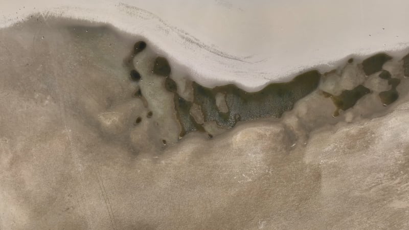 Overhead Perspective of Scheveningen Beach Sands